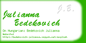 julianna bedekovich business card